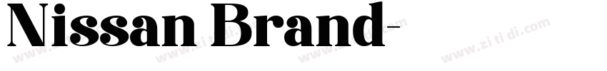 Nissan Brand字体转换